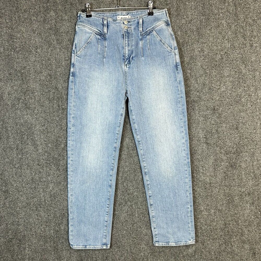 Paige Jeans Women's Size 29 Sarah Straight Ankle Blue Denim Jeans Light Wash